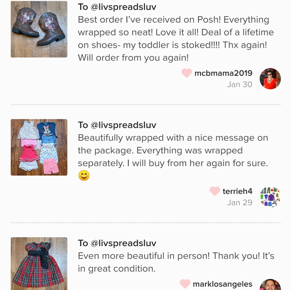 Hi, I'm Olivia 💕 5⭐ Seller.